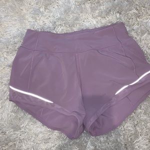 Lululemon purple athletic shorts